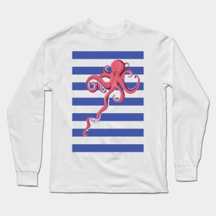 Nautical Squid Long Sleeve T-Shirt